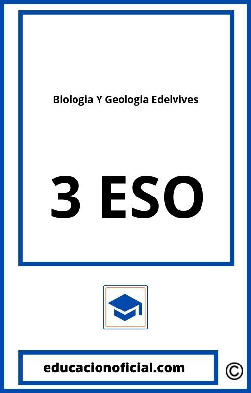 Biologia Y Geologia 3 ESO Edelvives PDF