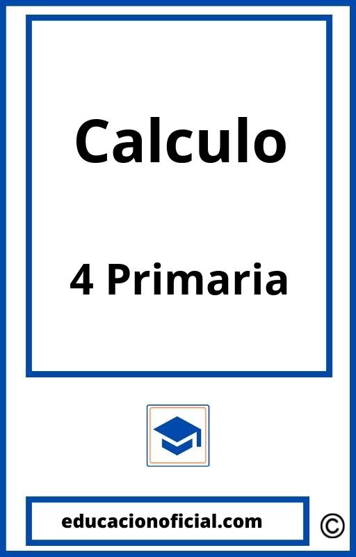 Calculo 4 Primaria PDF