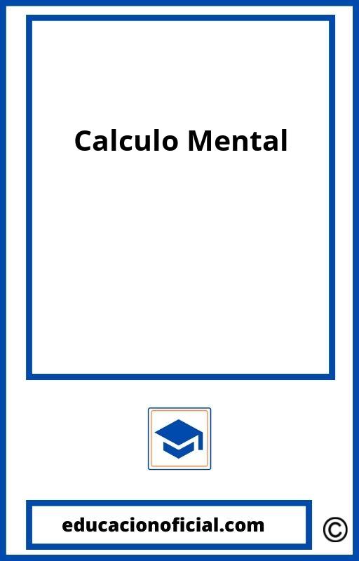 Calculo Mental 6O Primaria PDF