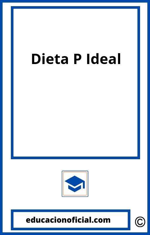 Dieta Peso Ideal PDF
