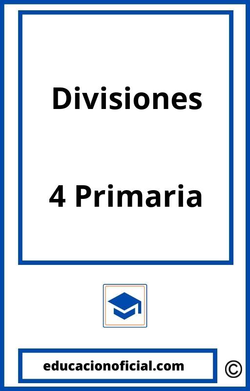 Divisiones 4 Primaria PDF