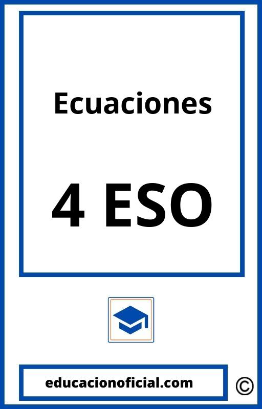 Ecuaciones 4 ESO PDF