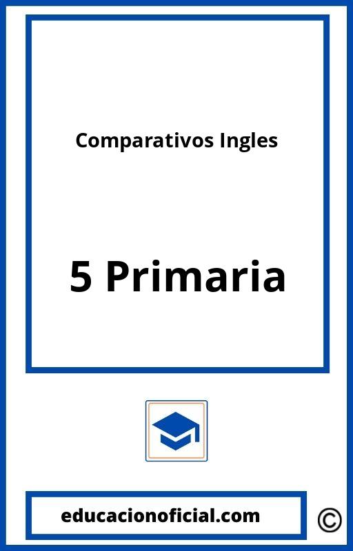 Ejercicios Comparativos Ingles 5 Primaria PDF