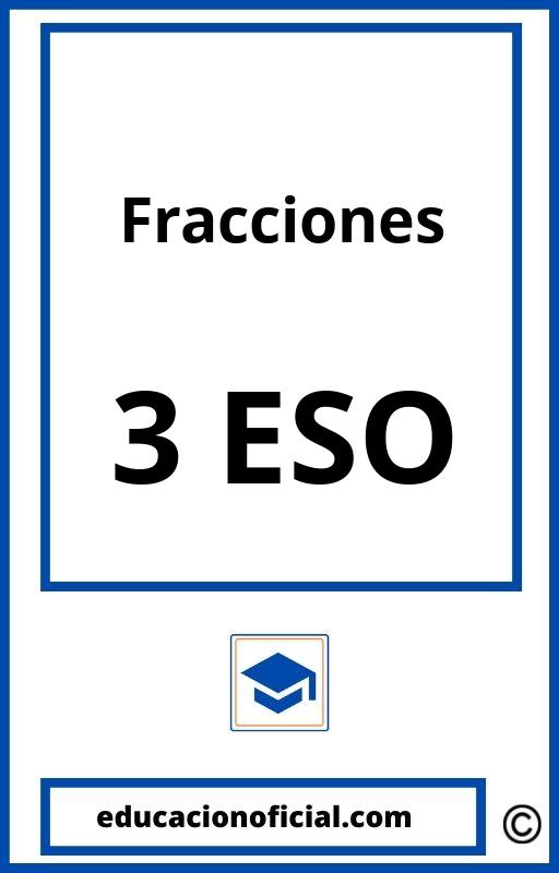 Ejercicios De Fracciones 3 ESO PDF