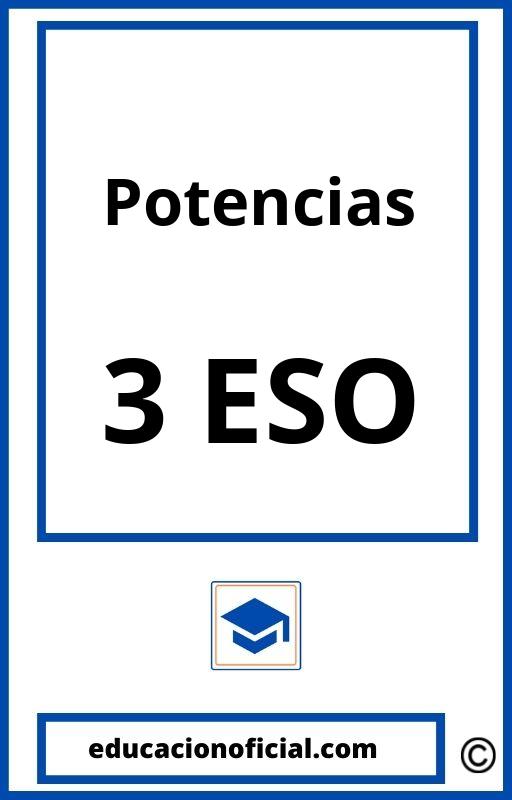 Ejercicios De Potencias 3 ESO PDF