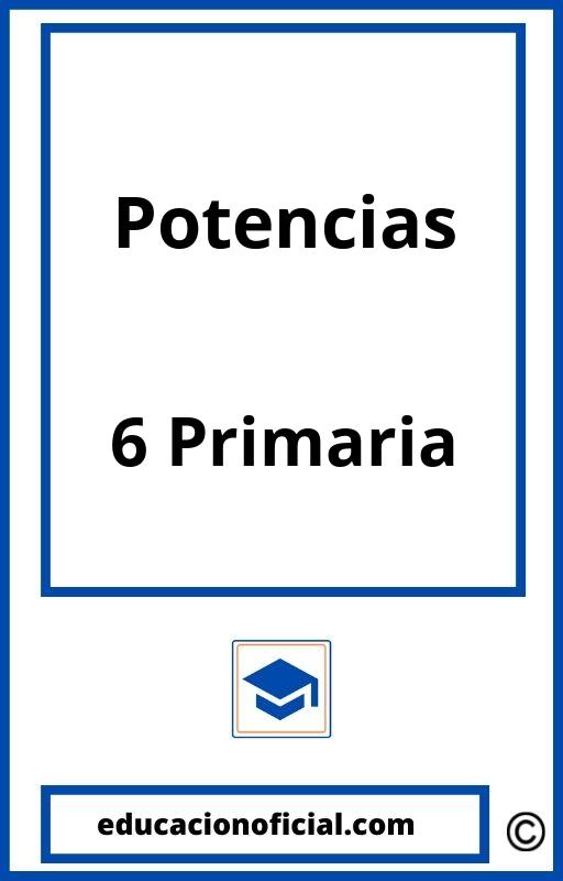 Ejercicios De Potencias 6 Primaria PDF