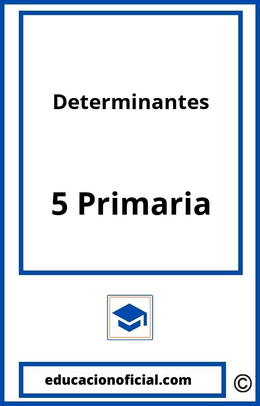 Ejercicios Determinantes 5 Primaria PDF