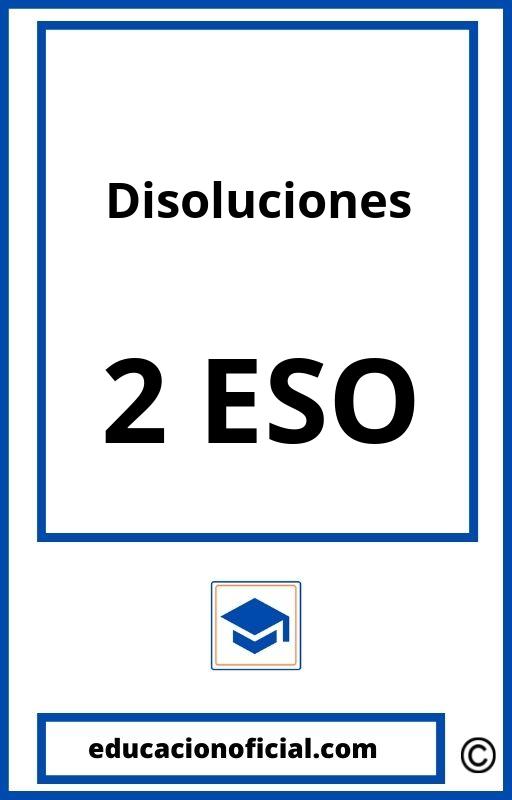 Ejercicios Disoluciones 2 ESO PDF