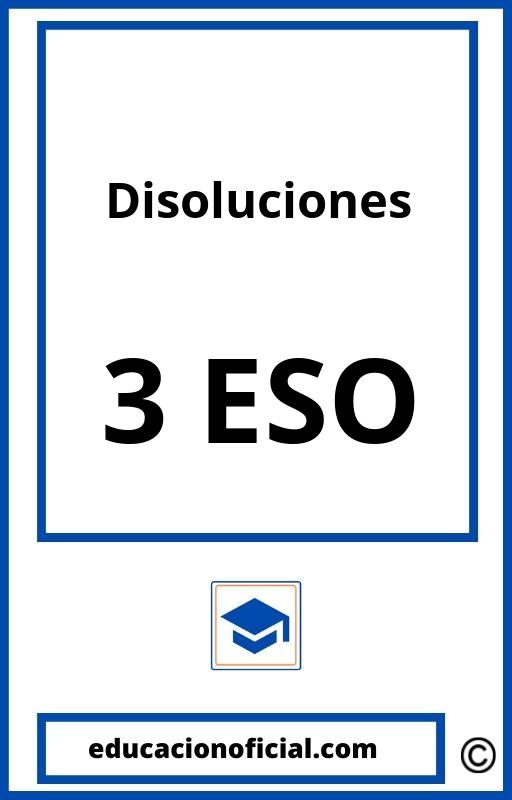 Ejercicios Disoluciones 3 ESO PDF