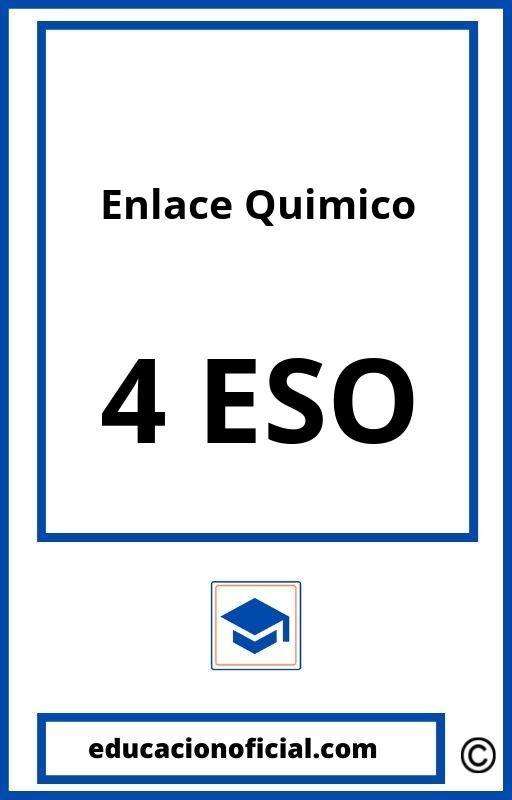 Ejercicios Enlace Quimico 4 ESO PDF 】 2024