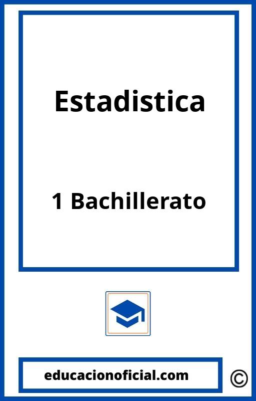 Ejercicios Estadistica 1 Bachillerato PDF