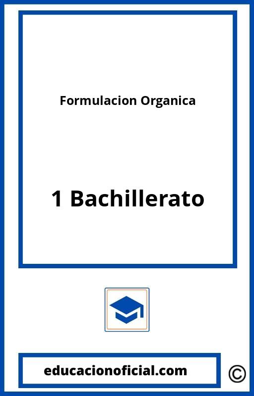 Ejercicios Formulacion Organica 1 Bachillerato PDF