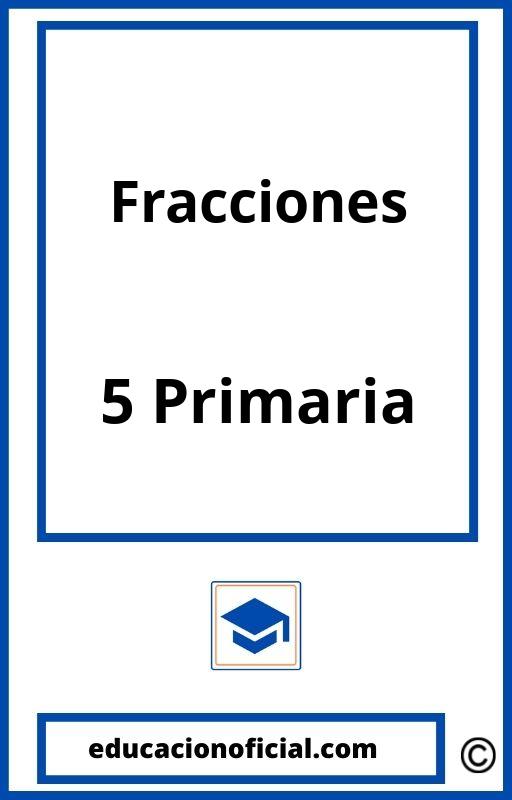 Ejercicios Fracciones 5 Primaria PDF