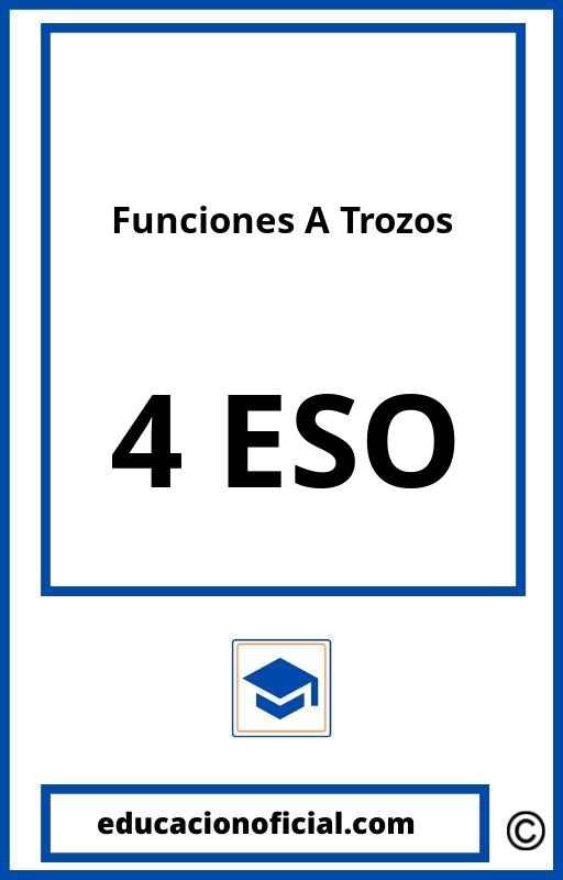 Ejercicios Funciones A Trozos 4 ESO PDF