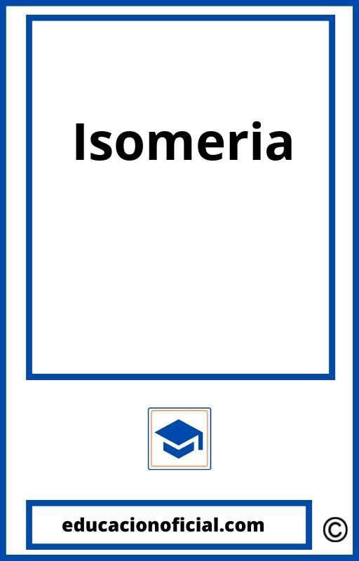 Ejercicios Isomeria 1O Bachillerato PDF