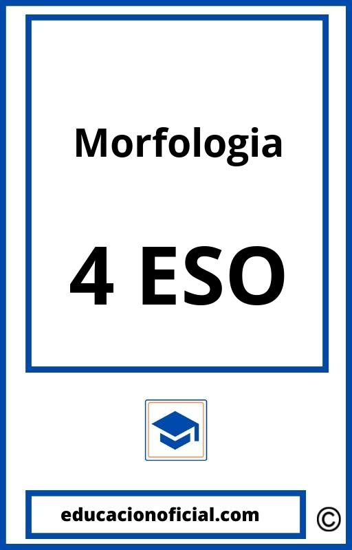 Ejercicios Morfologia 4 ESO PDF