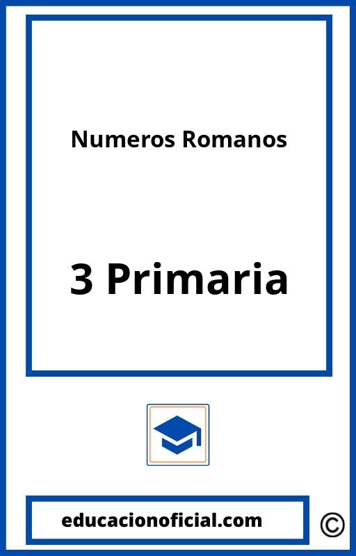 Ejercicios Numeros Romanos 3 Primaria PDF