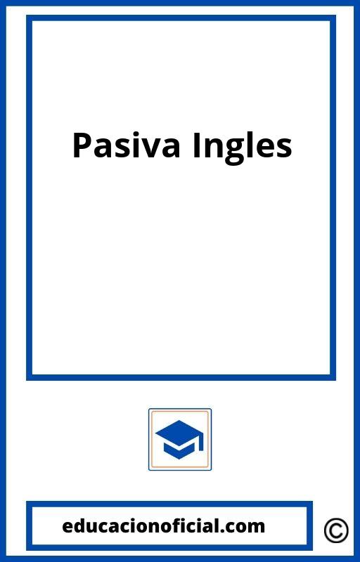 Ejercicios Pasiva Ingles 1O Bachillerato PDF