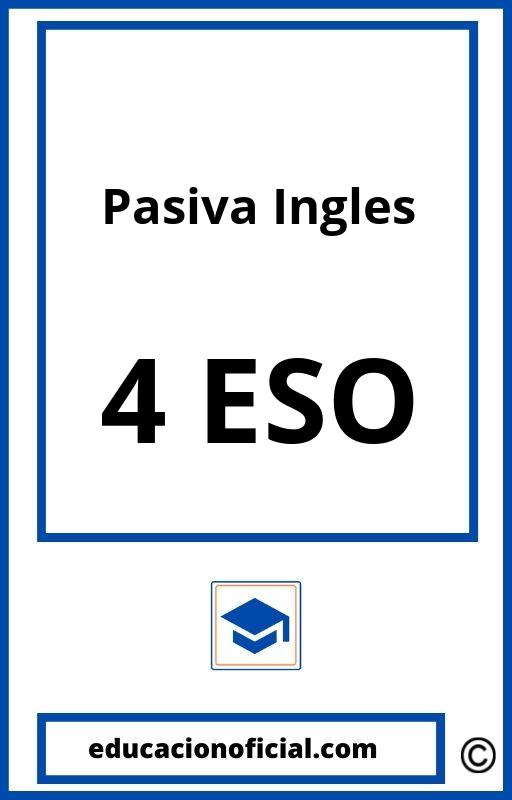 Ejercicios Pasiva Ingles 4 ESO PDF