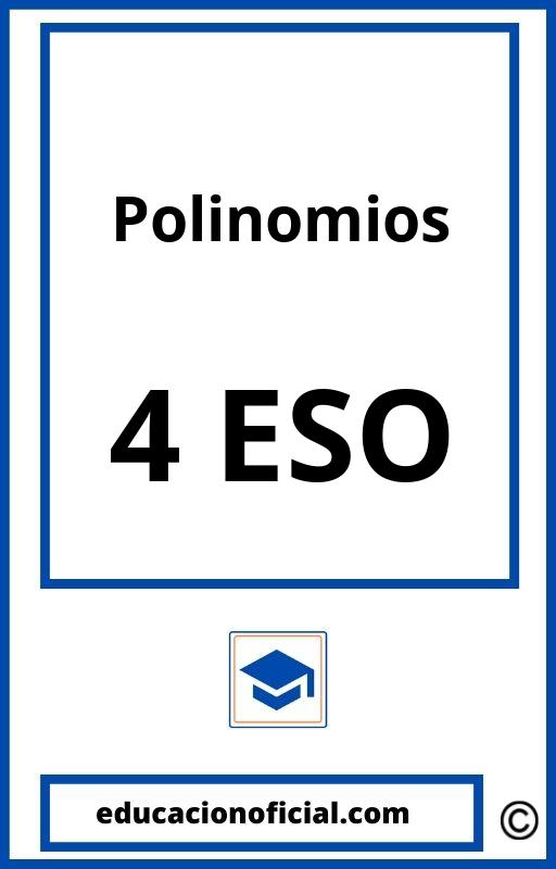 Ejercicios Polinomios 4 ESO PDF