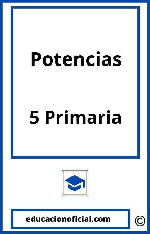 Ejercicios Potencias 5 Primaria PDF