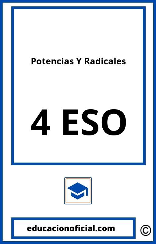 Ejercicios Potencias Y Radicales 4 ESO PDF