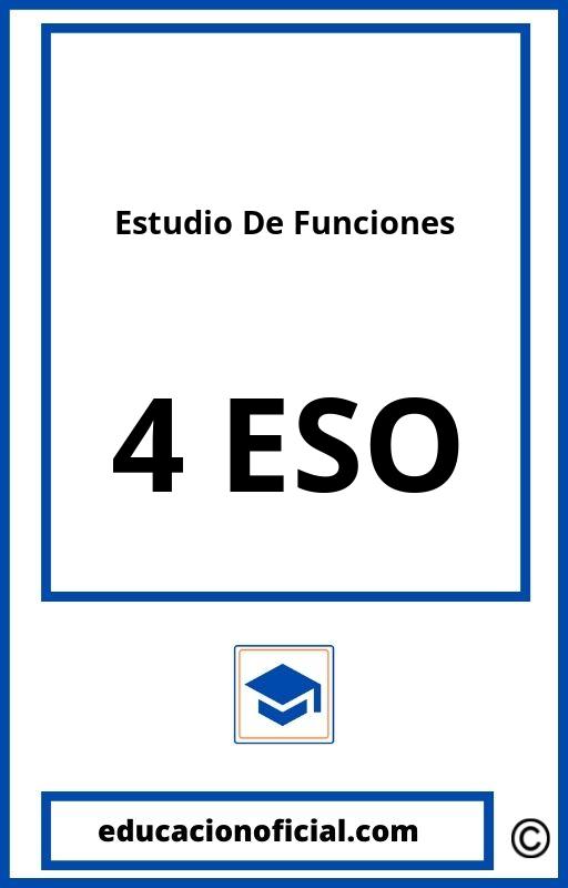 Estudio De Funciones Ejercicios Resueltos PDF 4 ESO