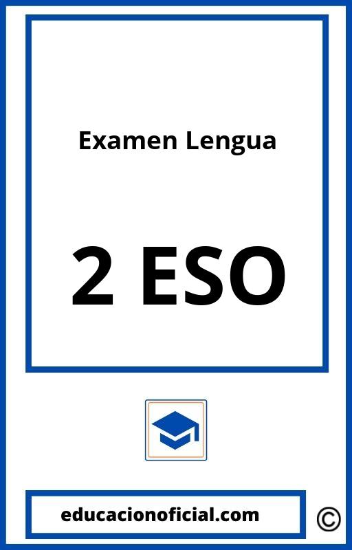 Examen Lengua 2 ESO PDF