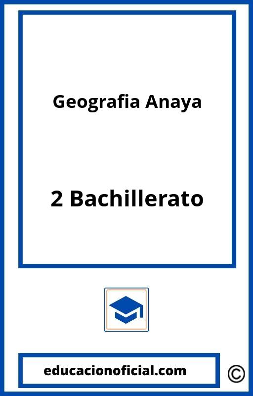 Geografia 2 Bachillerato Anaya PDF