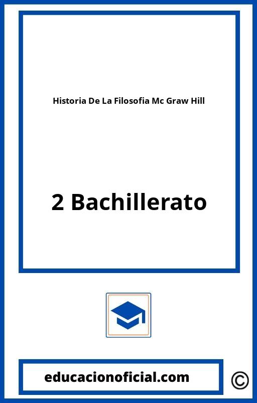 Historia De La Filosofia 2 Bachillerato Mc Graw Hill PDF