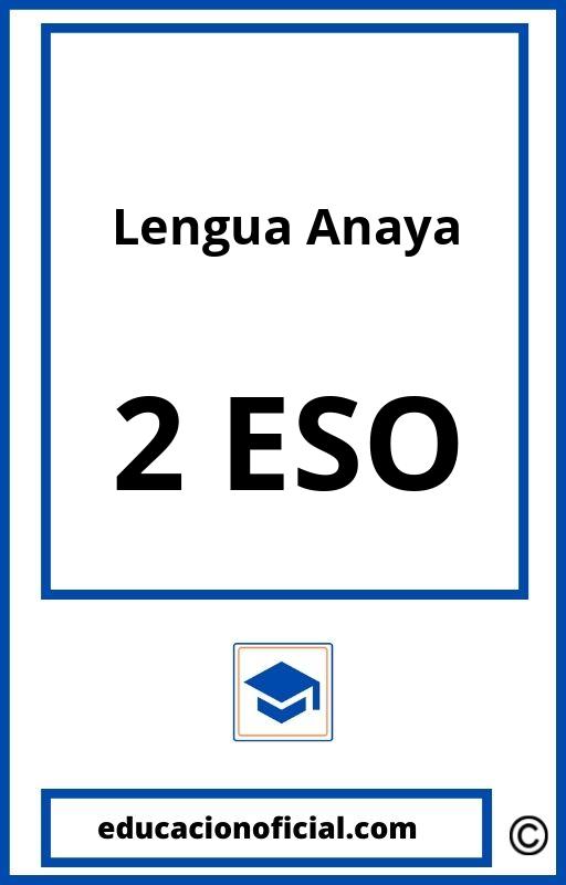 Lengua 2 ESO Ejercicios Resueltos PDF Anaya