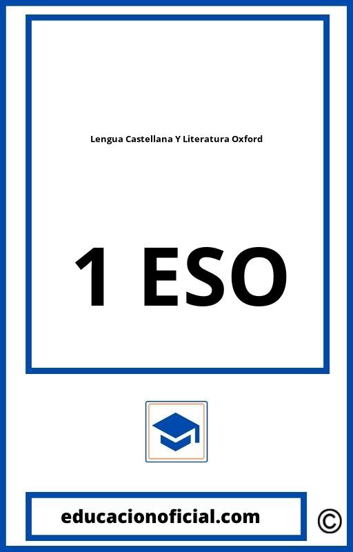 Lengua Castellana Y Literatura 1 ESO Oxford PDF