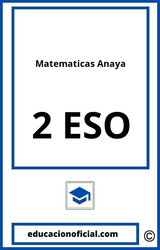 Matematicas 2 ESO Anaya PDF