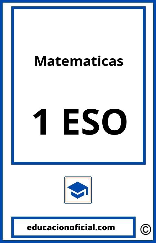 PDF Matematicas 1 ESO