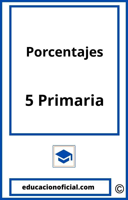 Problemas Porcentajes 5 Primaria PDF