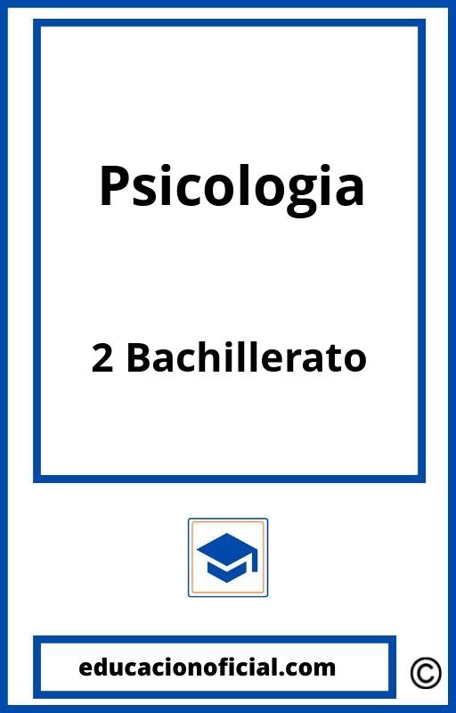 Psicologia 2 Bachillerato PDF