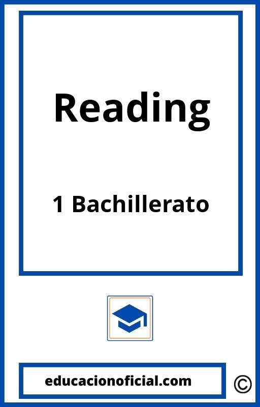 Reading 1 Bachillerato PDF