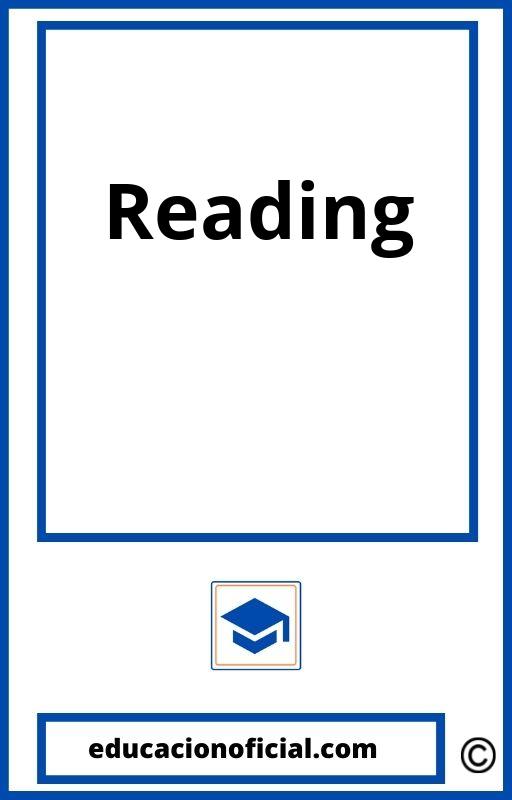 Reading 1O Bachillerato PDF