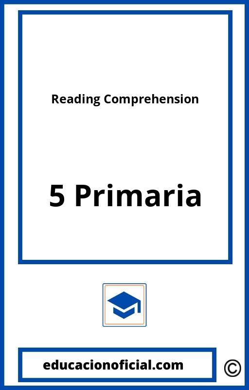 Reading Comprehension 5 Primaria PDF