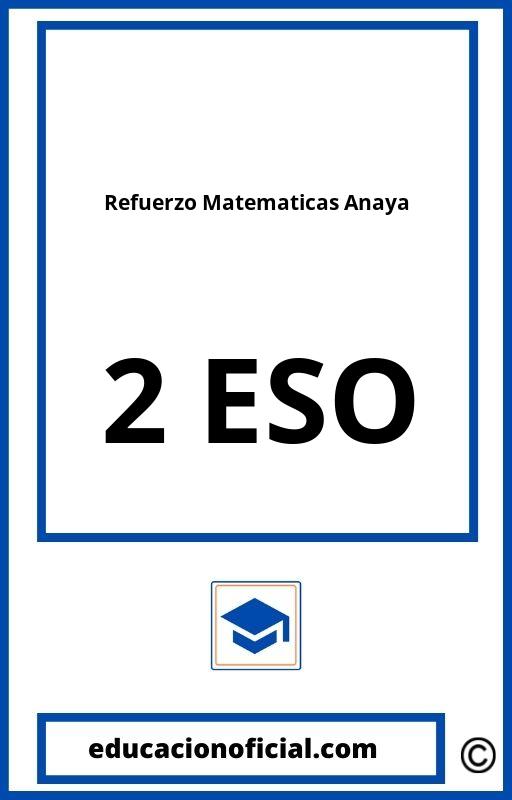 Refuerzo Matematicas 2 ESO Anaya PDF