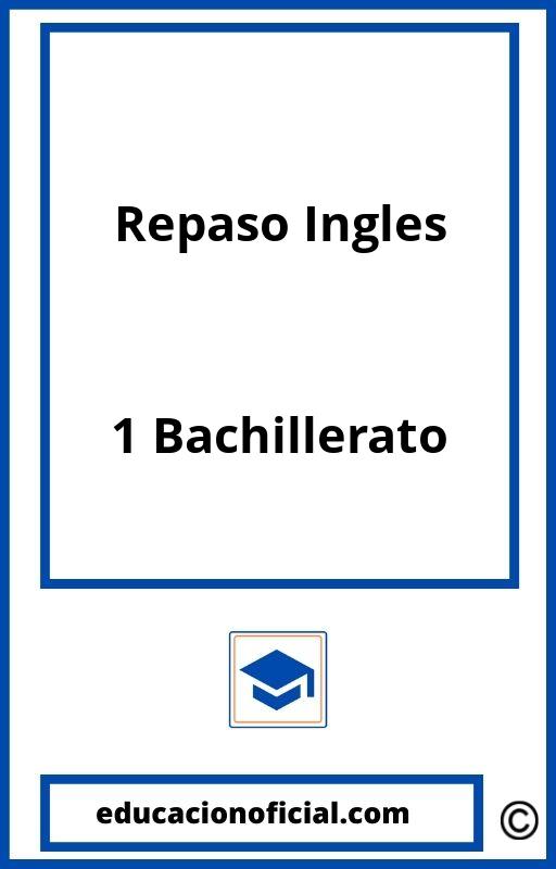 Repaso Ingles 1 Bachillerato PDF