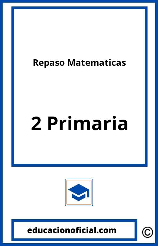 Repaso Matematicas 2 Primaria PDF