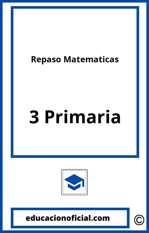 Repaso Matematicas 3 Primaria PDF