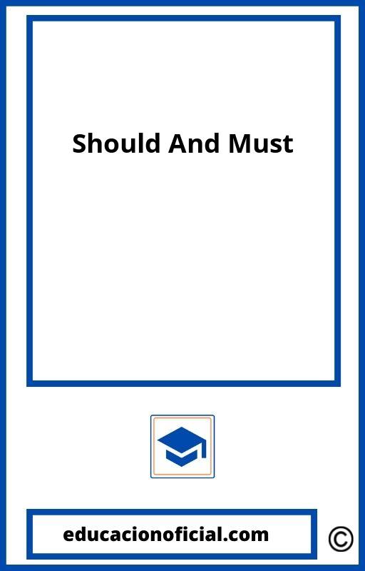 Should And Must Exercises 2O ESO PDF