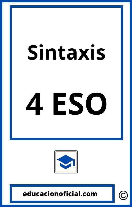 Sintaxis 4 ESO PDF