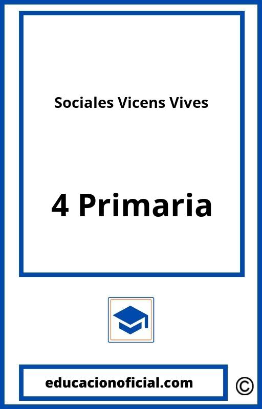 Sociales 4 Primaria Vicens Vives PDF